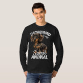 Dachshund Is My Spirit Animal  1 T-shirt (Voorkant volledig)