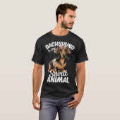 Dachshund Is My Spirit Animal T-shirt (Voorkant volledig)
