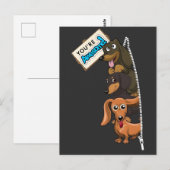 Dachshund Je Bent Geweldig Briefkaart (Voorkant / Achterkant)