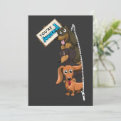 Dachshund Je Bent Geweldig Kaart (Staand voorkant)