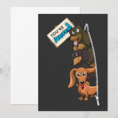 Dachshund Je Bent Geweldig Kaart (Voorkant / Achterkant)
