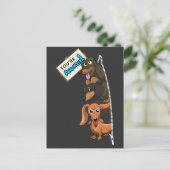 Dachshund Je bent Geweldige Briefkaart (Staand voorkant)