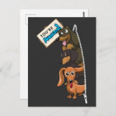 Dachshund Je bent Geweldige Briefkaart (Voorkant / Achterkant)