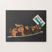 Dachshund Je bent Geweldige Legpuzzel (Horizontaal)