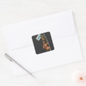 Dachshund Je bent Geweldige Vierkante Sticker (Envelop)