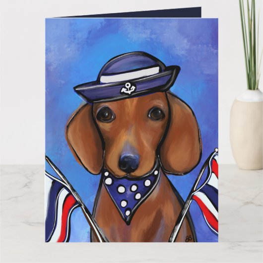 Dachshund Kaart (Voorkant)
