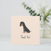 Dachshund Kaart (Staand voorkant)