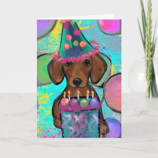 Dachshund Kaart (Voorkant)