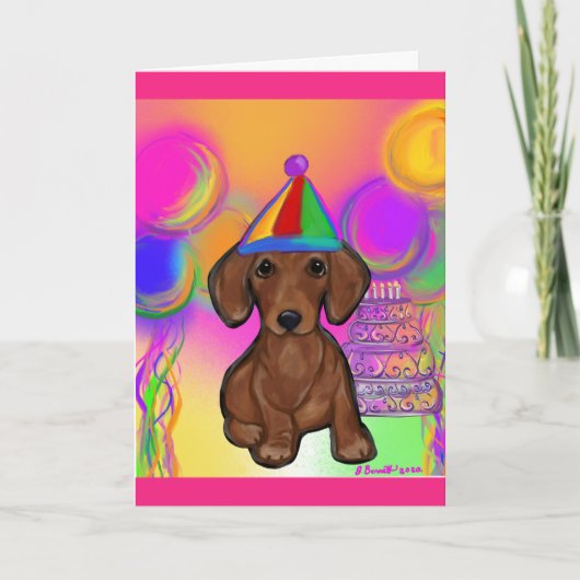 Dachshund Kaart (Voorkant)