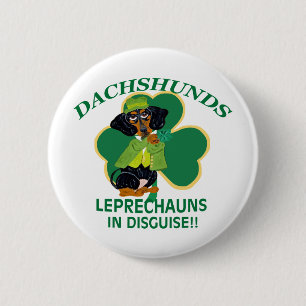 Dachshund Kabouter Ronde Button 5,7 Cm