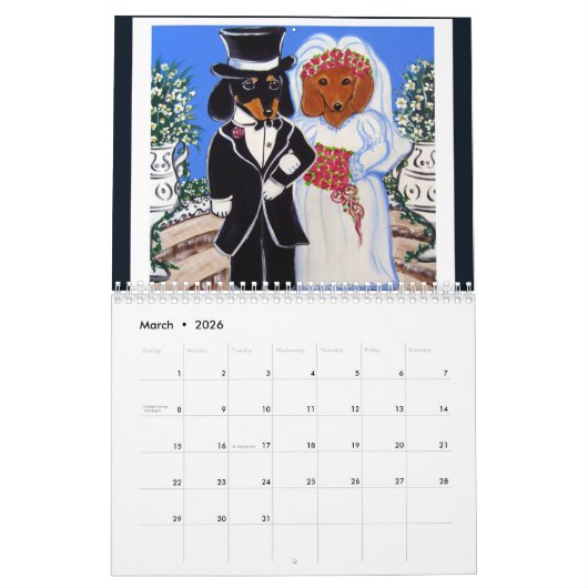 Dachshund Kalender (Mar 2026)
