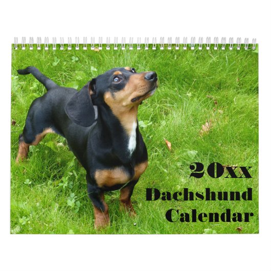 Dachshund Kalender 2025 met uw foto's (Hoes)