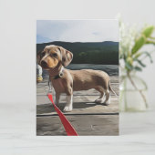 Dachshund kan beter leven met een Dachshund Birthd Kaart (Staand voorkant)