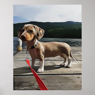 Dachshund kan beter leven met een Dachshund Birthd Poster