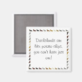 Dachshund-kan er niet één hebben magneet (Voorkant / Achterkant)