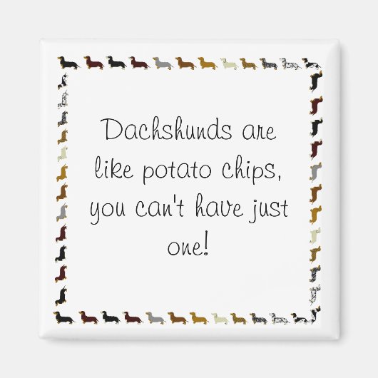 Dachshund-kan er niet één hebben magneet (Voorkant)