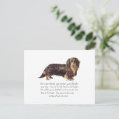 Dachshund Keepomwille - Vrouw Briefkaart (Staand voorkant)