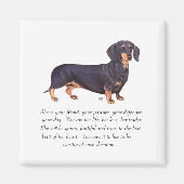 Dachshund Keepomwille - Vrouw Magneet (Voorkant)
