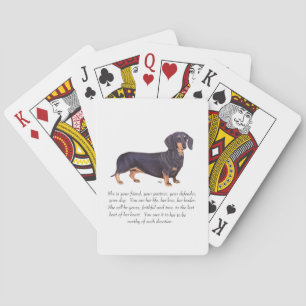 Dachshund Keepomwille - Vrouw Pokerkaarten