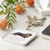 Dachshund Keepomwille - Vrouw Sleutelhanger (Zijkant)