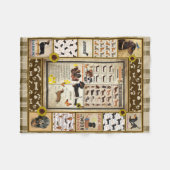 Dachshund Kennis Deken Gift (Voorkant (Horizontaal))