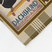 Dachshund Kennis Deken Gift (Hoek)