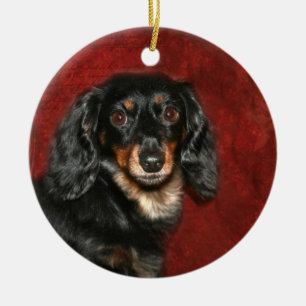 Dachshund Keramisch Ornament