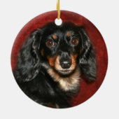 Dachshund Keramisch Ornament (Achterkant)