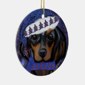 Dachshund Keramisch Ornament (Rechts)