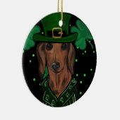 DACHSHUND KERAMISCH ORNAMENT (Rechts)