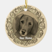 Dachshund Keramisch Ornament (Voorkant)