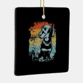 Dachshund Keramisch Ornament (Rechts)