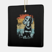 Dachshund Keramisch Ornament (Links)