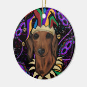 Dachshund Keramisch Ornament (Links)