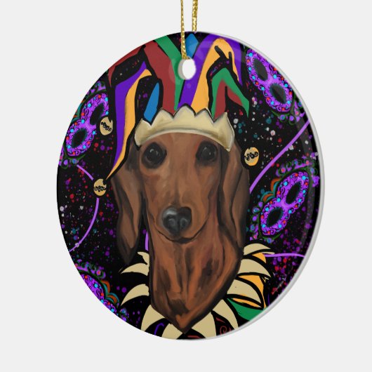 Dachshund Keramisch Ornament (Links)