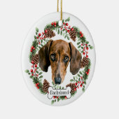 Dachshund Keramisch Ornament (Rechts)