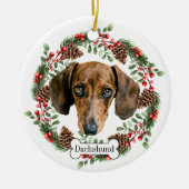Dachshund Keramisch Ornament (Voorkant)
