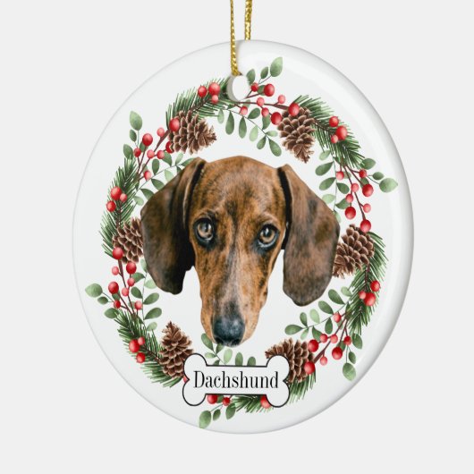 Dachshund Keramisch Ornament (Links)