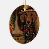 Dachshund Keramisch Ornament (Rechts)
