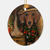 Dachshund Keramisch Ornament (Links)