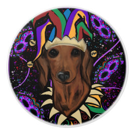 Dachshund Keramische Knop