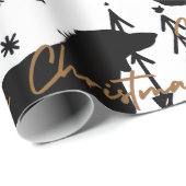 Dachshund kerst cadeaupapier (Rol Hoek)