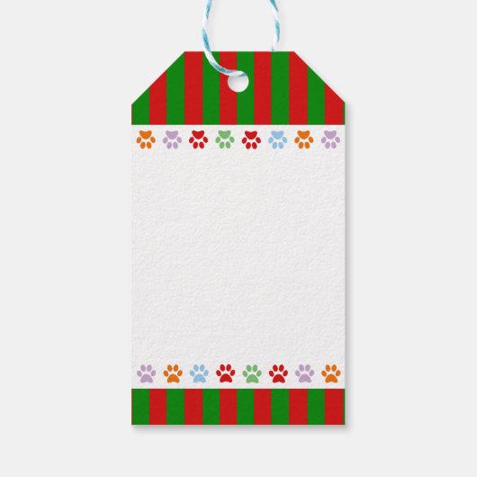 Dachshund Kerst Cartoon Sneeuwvlokken Cadeaulabel (Achterkant)