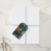 Dachshund Kerst Feestelijke Reis Cadeaulabel (Met Touw)