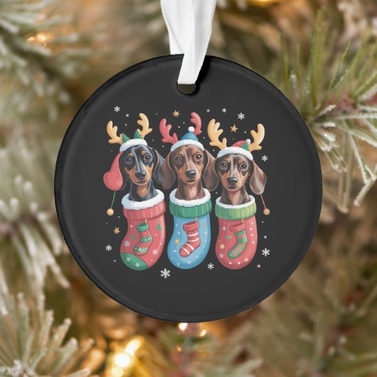 Dachshund Kerst hond liefhebber cadeau vakantie Ornament (Boom)