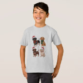 Dachshund Kerst hond Moeder liefhebber Kerstmis Ca T-shirt (Voorkant volledig)