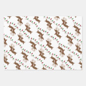 Dachshund kerst inpakpapier - twee stijlen (Voorkant 3)