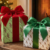 Dachshund kerst inpakpapier - twee stijlen vel