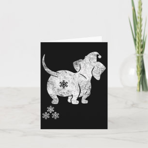 Dachshund Kerst Kersttrui voor dames F Kaart