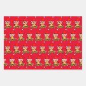 Dachshund kerst Merry Inpakpapier Vel (Voorkant 3)